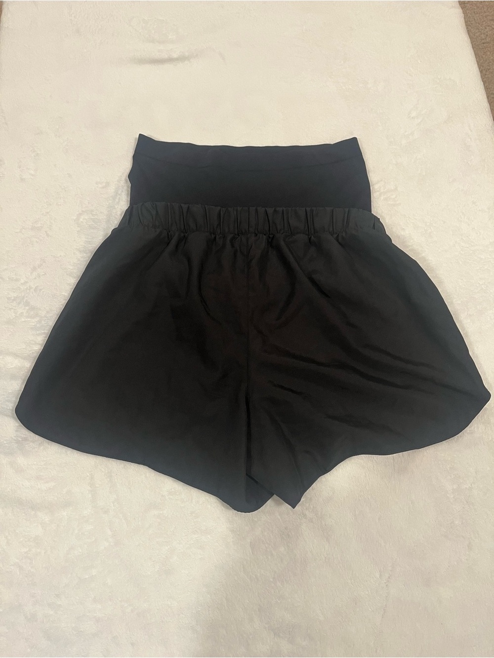 A Glow Active Black and White Athletic Shorts - Size Small MATERNITY - Picture 2 of 6